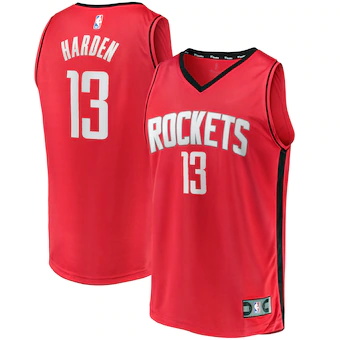 youth fanatics branded james harden red houston rockets fas-393